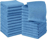 Jenny Denial 100% Cotton Soft Face Towel 1300 Gsm | Super Absorvent & Quick Dry - Pack Of 10 Pcs (Electric Blue)