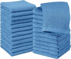 Jenny Denial 100% Cotton Soft Face Towel 1300 Gsm | Super Absorvent & Quick Dry - Pack Of 10 Pcs (Electric Blue)
