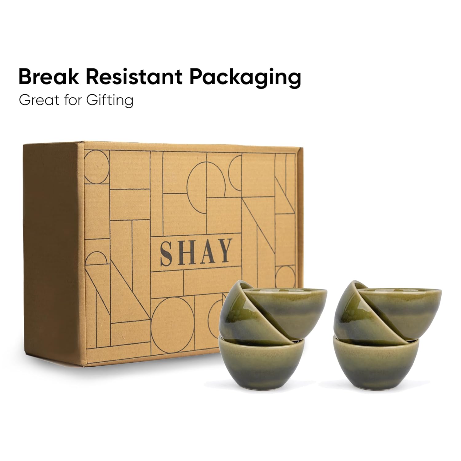 Ceramic Veg Bowls Set Of 6 For Dinner - 220ml Each, Mehndi Ombre | Katori Set - Ceramic Bowls Set | Dessert Bowl Set With Glossy Finish - Ice Cream Bowls Ceramic Veg Bowls Set Of 6 For Dinner - 220ml Each, Mehndi Ombre | Katori Set - Ceramic Bowls Set | Dessert Bowl Set With Glossy Finish - Ice Cream Bowls