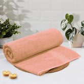 Luxe Home Cotton Bath Towel 450 Gsm | Quick Dry Large Size Bathroom Towels For Men & Women, Home, Kitchen, Gym, Spa (Rust)