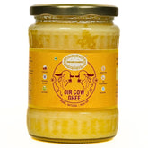 100% Natural A2 Bilona Gir Cow Ghee By Swarnamrit | Traditional Bilona Method Healthy Pure Desi Ghee Good For Parathe | (500ml) 16.9 Ounce | Jar Pack