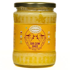 100% Natural A2 Bilona Gir Cow Ghee By Swarnamrit | Traditional Bilona Method Healthy Pure Desi Ghee Good For Parathe | (500ml) 16.9 Ounce | Jar Pack