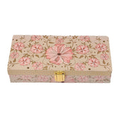 Fancy Shagun Cash Box Or Gaddi Box For Gifting Money On Wedding, New Born Baby, Ring Ceremony Pattern1pc, Material - Wood, Colour - Cream Rose Flower