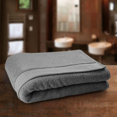 Spread Spain 100% Cotton Bath Towels 500 Gsm | Resort Bath Towel, Super Absorbent & Soft Bath Towel Large Size For Men & Women (Carbon)