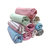 VƤRde Premium Cotton Hand Towels 250 Gsm | Face Towel, Kitchen Towel Floor Towel, Soft Towels | Striped & Solid Pattern (Pack Of 10)