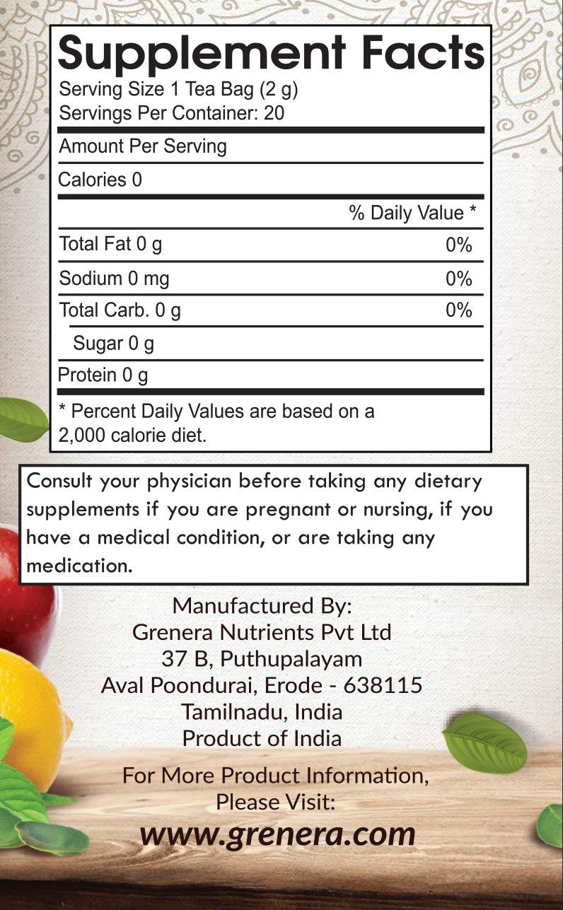 Grenera Moringa Assorted Infusion Tea - 20 Tea Bags | Herbal Dietary Supplement - Caffeine Free, Non-GMO, Gluten Free, Staple Free Grenera Moringa Assorted Infusion Tea - 20 Tea Bags | Herbal Dietary Supplement - Caffeine Free, Non-GMO, Gluten Free, Staple Free