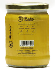 Organic A2 Bilona Gir Cow Ghee By Shreeradhey | Good Source Of Protein Fiber Healthy Desi Ghee Perfect For Laddus | (500ml) 16.9 Ounce | Jar Pack