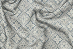 Pure Cotton Double Bedsheet For With 2 Pillow Covers Soft | 86 X 90 Inches, White & Grey - Soft & Smooth To The Touch