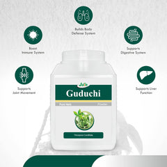 Jain Guduchi Stem Powder 100% Pure, Vegan & Paraben Free, Strengthens The Tissues, Bolsters Immunity & Promotes Vitality | 400gm 0.8lbs