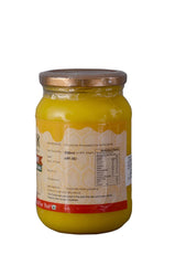 Natural Organic Desi Bilona Ghee By Napuor | High In Vitamins A, D & Healthy Desi Cow Ghee Good For Garnish | (500ml) 16.9 Ounce | Jar Pack