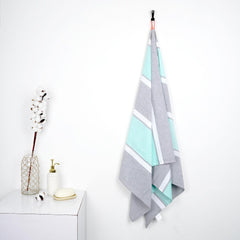 Thirsty Towel, Premium Cotton Bath Towel 250 Gsm | Super Soft & High Absorbency Towel, Quick Dry Brocade Towels Large Size (Summer Green)