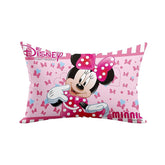 Kid's Disney Mickey & Minnie Pillow For Sleeping, Cozy & Fluffy Super Soft Pillow, Pink - 12x18 Inches | Suitable For All Sleepers, Multipurpose & Comfortable, Breathable - 2 Pcs