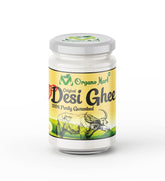 Premium Original Desi Ghee By Organo Mart | Rich Aroma Danedar Ghee Supports Digestion & Immunity Good For Health | (400ml) 13.5 Ounce | Jar Pack
