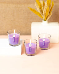 LAVENDER FRAGRANCE VOTIVE GLASS CANDLES | BEST FOR DIWALI GIFT SET CANDLES