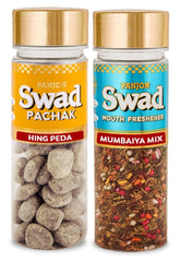 Panjon Swad Hing Peda & Mumbaiya Mix Mouth Fresheners 250gm, (125gm *2 Bottles)