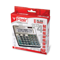 Flair Large 14 Digit Display Calculator - 12 Month Warranty | Check And Correct 99 Steps