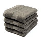 Premium 100% Combed Cotton Hand Towels 800 Gsm | Ultra Soft, Quick Dry & Highly Absorbent, For Home, Gym & Travel Hand Towel (Grey) - Pack Of 4