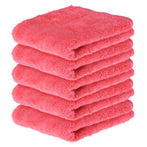 Kuber Industries Cleaning Towel 750 Gsm | Reusable Cleaning Cloths For Kitchen, Duster, Cleaning Towel (Dark Pink) Pack Of 5