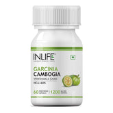 Inlife Garcinia Cambogia Capsules Fruit Extract With 60% Hca, Ayurveidc Herbal Supplement For Men & Women,1200mg | 60 Vegetarian Capsules 100gm 0.2lbs
