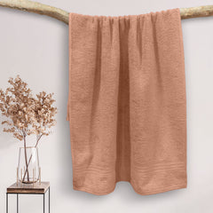 Sassoon Anatolia 100% Cotton XL Bath Towel 500 Gsm | Extra Soft, Quick Drying & Super Absorbent Bath Towel For Men & Women (Peanut)