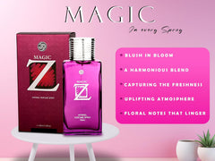 JD International Magic Z Apparel Unisex Perfume With Long Lasting Fragrance - 100ml, 3.4 Fl.oz. | Perfume For Men & Women