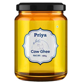 Organic Cow Ghee By Priya | Good Source Of Vitamin A, Delicious & Nutritious Healthy Desi Ghee For Morning Breakfast Bakes | (400ml) 13.5 Ounce | Jar Pack