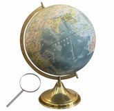 Physical Map Globe 12 Inch For Kids & Student Learning, Home Decor, Office Table, Educational Toy, Gift, Showpiece, For Students Learning, Green, Pack Of 1