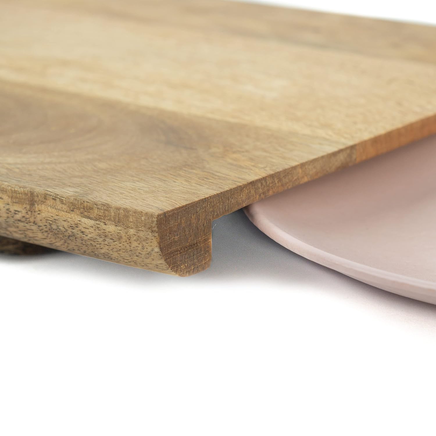 Large Wooden Chopping Board, Mango Wood | Natural Finish Large Chopping Board With Space For Plate - Chopping Board For Kitchen | Cutting Board Wood - Wooden Cutting Board Large Wooden Chopping Board, Mango Wood | Natural Finish Large Chopping Board With Space For Plate - Chopping Board For Kitchen | Cutting Board Wood - Wooden Cutting Board