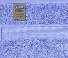 Bombay Dyeing Plain Santino 500 Gsm Cotton Hand Towel Set - Blue (2 Piece)