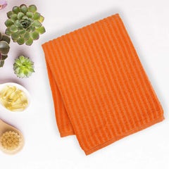 Micro Cotton Versa Craft Bath Towel 550 Gsm | Soft, Quick Drying Cotton XL Size Bath Towel (Orange)