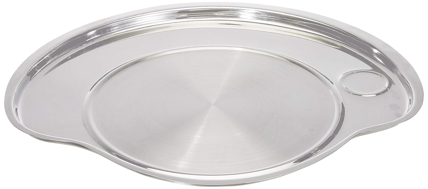 Nifty Stainless Steel Thali Set - 9 Pieces, Silver | 5 Katoris+ 1 Glass+ 1 Quarter Plate+ 1 Full Plate+ 1 Dessert Spoon - Easy To Clean & Dishwasher Friendly Nifty Stainless Steel Thali Set - 9 Pieces, Silver | 5 Katoris+ 1 Glass+ 1 Quarter Plate+ 1 Full Plate+ 1 Dessert Spoon - Easy To Clean & Dishwasher Friendly