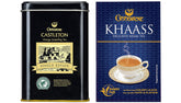Goodricke Combo Pack - Castleton Vintage Darjeeling Tea + Khaass Assam Tea Pack Of 2 X 250gm, 8.8 Ounce Each | Low Caffeine Loose Leaves