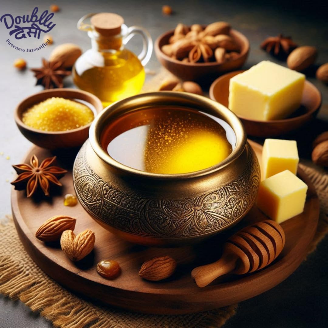 100% Pure Buffalo Desi Ghee By Doubllydesi | Natural & Healthy Homemade Fresh Ghee Prepared Using Traditional Method Good For Heart Health | (1 Litre) 33.8 Ounce | Jar Pack 100% Pure Buffalo Desi Ghee By Doubllydesi | Natural & Healthy Homemade Fresh Ghee Prepared Using Traditional Method Good For Heart Health | (1 Litre) 33.8 Ounce | Jar Pack