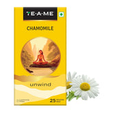 TE-A-ME Unwind Chamomile Tea - 25 Infusion Tea Bags | Chamomile Tea For Good Sleep - Caffeine Free, Biodegradable | Packaging Might Vary