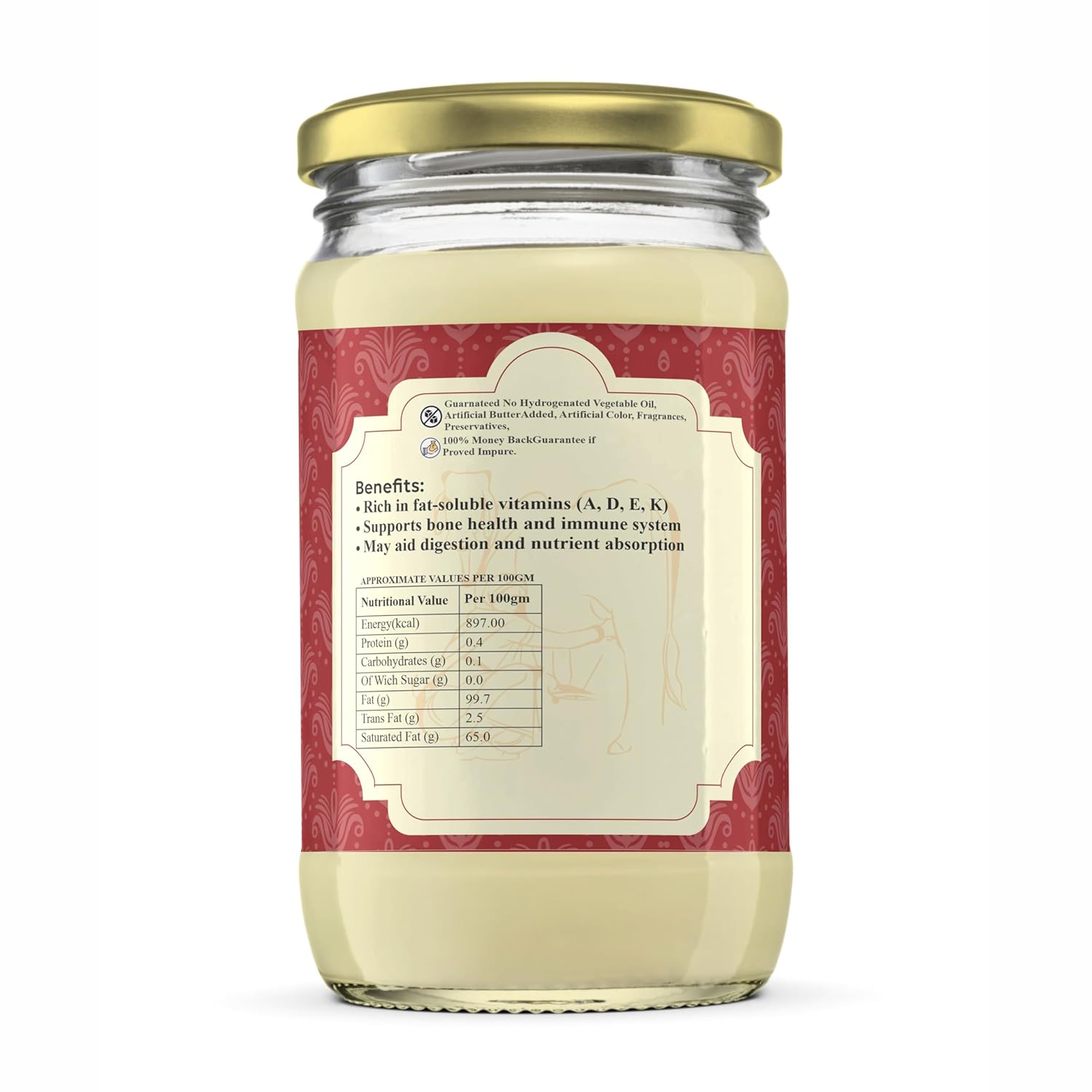 Pure Premium Bilona Desi Buffalo Ghee By Himaearth Organic | Traditional Vedic Bilona Method Made Danedar Ghee Good For Improve Bone Health | (500ml) 16.9 Ounce | Jar Pack Pure Premium Bilona Desi Buffalo Ghee By Himaearth Organic | Traditional Vedic Bilona Method Made Danedar Ghee Good For Improve Bone Health | (500ml) 16.9 Ounce | Jar Pack