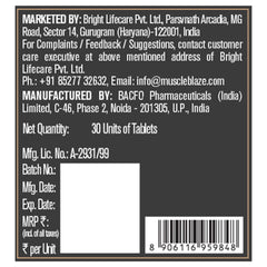 Muscleblaze Koshaveda Ashwagandha 500mg Ayurveda For Performance, Ayush Approved, High Strength Potent Formula, Boost Muscle Mass & Strength, Enhance Immunity | 30 Tablets 50gm 0.1lbs