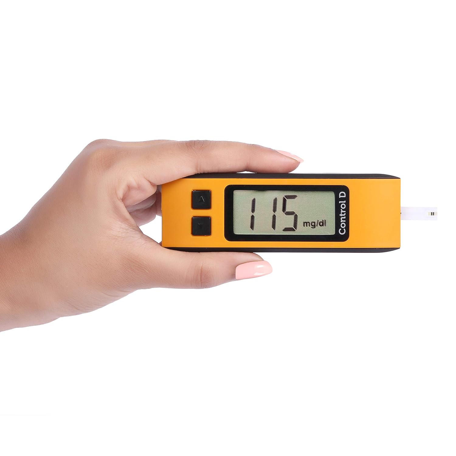 Control D Orange Glucometer + Blood Glucose Test Strips - 50 Strips Control D Orange Glucometer + Blood Glucose Test Strips - 50 Strips