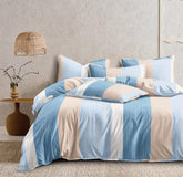 Double Bedsheet For King Size With 2 Matching Pillow Covers - 108 X 108 Inches, Multicolor | Glace Cotton Printed Bedsheet Lightweight, Soft & Smooth - Ideal For Home, Guest House