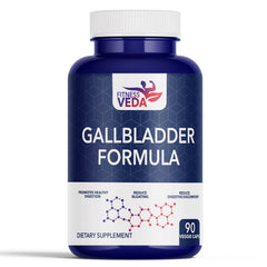 Fitness Veda Gallbladder Formula Supplement, Promotes Healthy Digestion & Reduce Digestive Discomfort | 90 Capsules, 150gm 0.3lbs