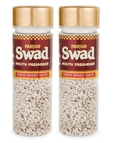 Panjon Swad White Sweet Saunf Mukhwas 240gm, (120gm *2 Bottles) | Digestive Mouth Freshener