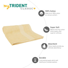 Mytrident Cotton Bath Towel 900 Gsm | For Men & Women Classic Towel 100% Cotton Bath Towel (Fresh Lime)