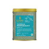 Luxmi Estates Vanilla Peppermint Herbal Tea - 25gm, 0.8 Ounce, 12 Cups | USDA Certified Organic Herbal Tea - Gluten Free, Caffeine Free Tea Bags
