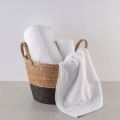 Spread Spain Hand Towels 500 Gsm | Micro Modal Large Size Highly Absorbent Soft Quick Dry Hand Towel (White) - 2 Pcs