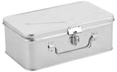 Stainless Steel Bank Locker Box, Cash Box, Jewellery Box - Rectangle 20.3 X 12.7 X 7 Cm, Silver - Small, Special Feature - Portable