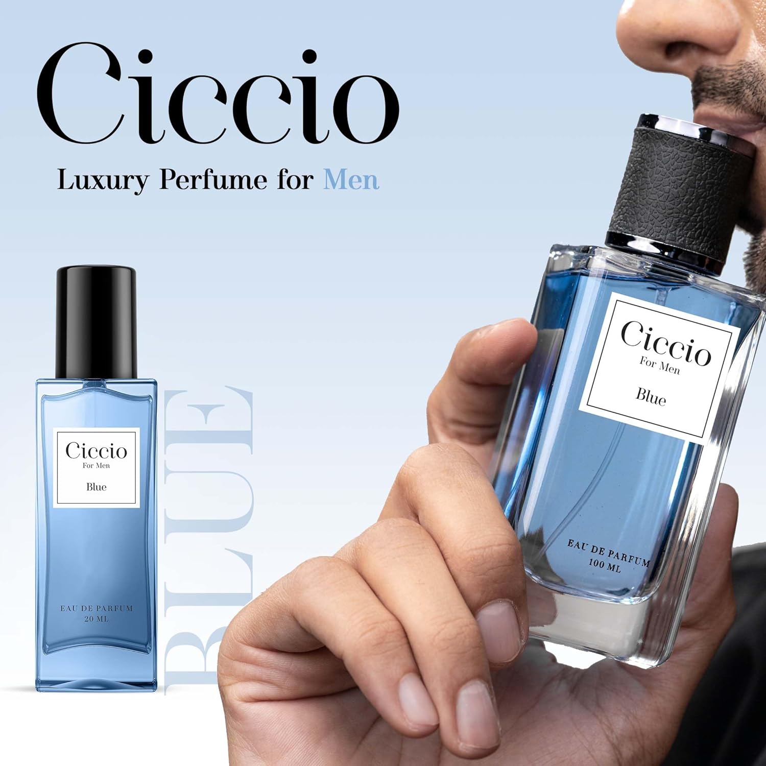 Ciccio Blue Eau De Parfum For Men 20ml 0.6 Fl.oz. Luxury Fragrance | Long Lasting Ciccio Blue Eau De Parfum For Men 20ml 0.6 Fl.oz. Luxury Fragrance | Long Lasting