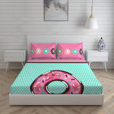 Cotton Bedsheet For King Size With Pillow Cover Set - 108x108 Inches, Multicolor | Breathable & Light Weight, All Season Comfort-Ideal For Daily Use & Gifting Bedsheet