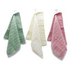 Mush 100% Bamboo Face Towel 500 Gsm | Ultra Soft, Absorbent, & Quick Dry Towels For Facewash, Gym, Travel | Suitable For Sensitive/Acne Prone Skin | Pack Of 3