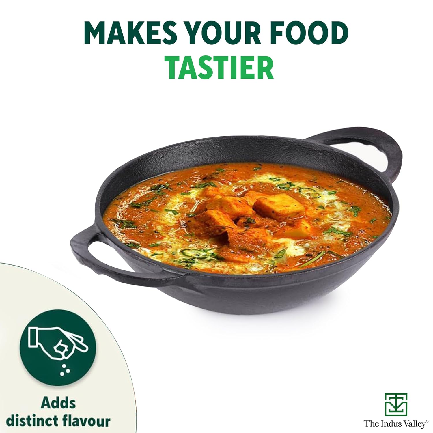 Pre-Seasoned Black Cast Iron Cookware Set - Kadai 20.3cm, 1.4 Liters + Kadai 25.2cm, 2.2 Liters | Kitchen Cooking Combo Pots & Pans Set Of 2 Pcs - Naturally Nonstick Pre-Seasoned Black Cast Iron Cookware Set - Kadai 20.3cm, 1.4 Liters + Kadai 25.2cm, 2.2 Liters | Kitchen Cooking Combo Pots & Pans Set Of 2 Pcs - Naturally Nonstick