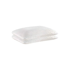Gel Memory Foam Pillow With White Design Cover, King Size - 23 L X 15.5 W X 5 H Inch | Dual-Sided Pillow, Bed Pillow, Hypoallergenic, Washable | Well Suited For All Sleeping Styles