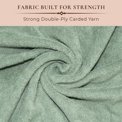 Rangoli 100% Cotton Fibre Bath Towel 600 Gsm | Highly Durable & Absorbent Towel | Skin-Friendly & Quick Drying Luxury Towels (Green) - Pack Of 1